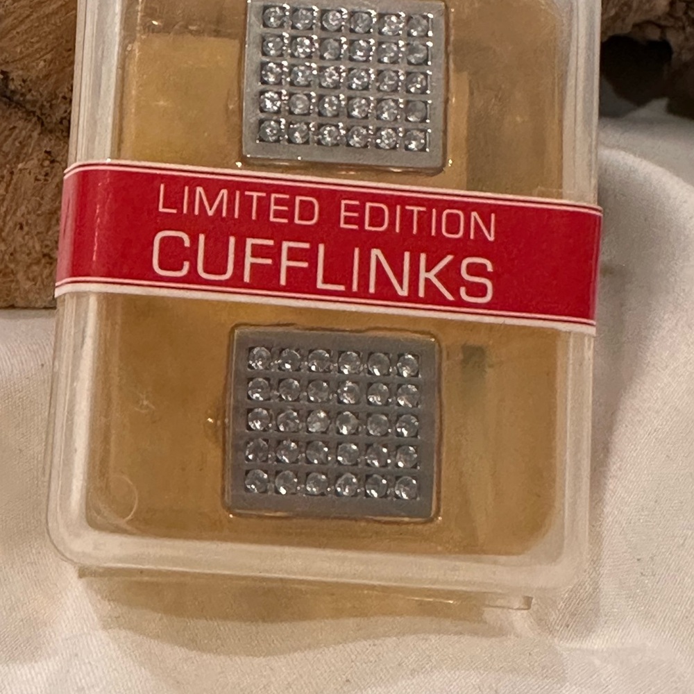 Silver Tone Cufflinks with Smirnoff Vodka Advertising 2006 Limited Edition